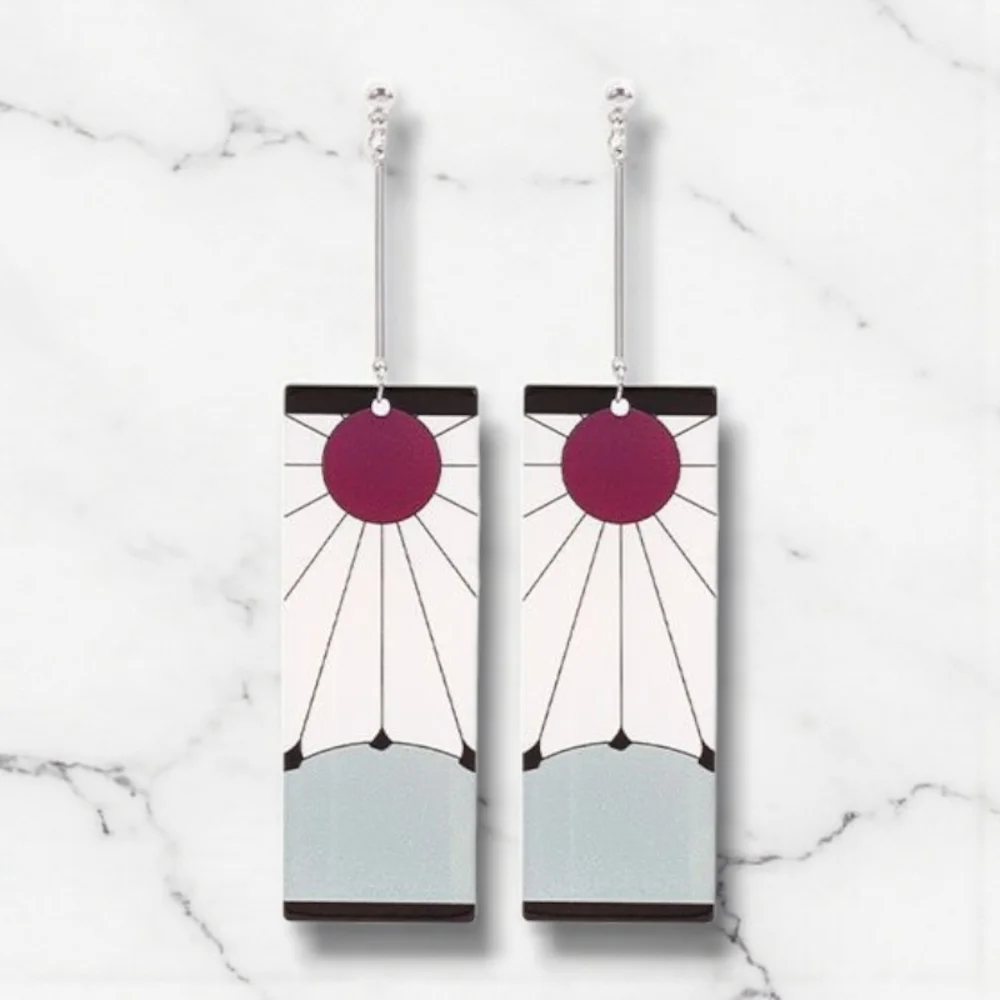 Demon Slayer Tanjiro Kamado Earrings & Kimono Robe Cosplay Set – (M/L & L/XL) - Picture 4 of 7